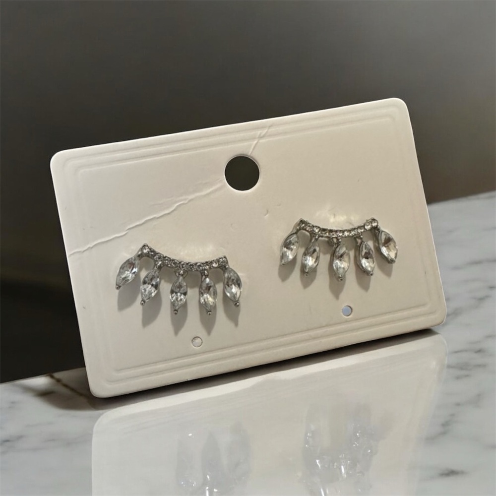 Rhinestones Decor Stud Earrings